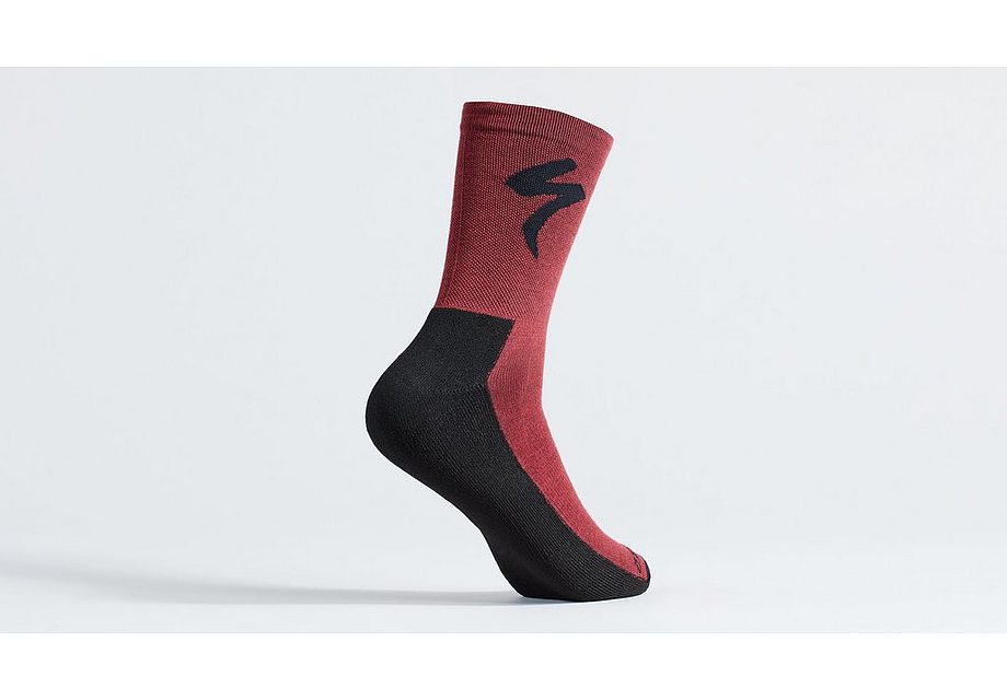 Specialized primaloft lightweight tall logo sock maroon xl Socks Specialized   