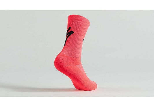 Specialized techno mtb tall logo sock imperial red l Socks Specialized   