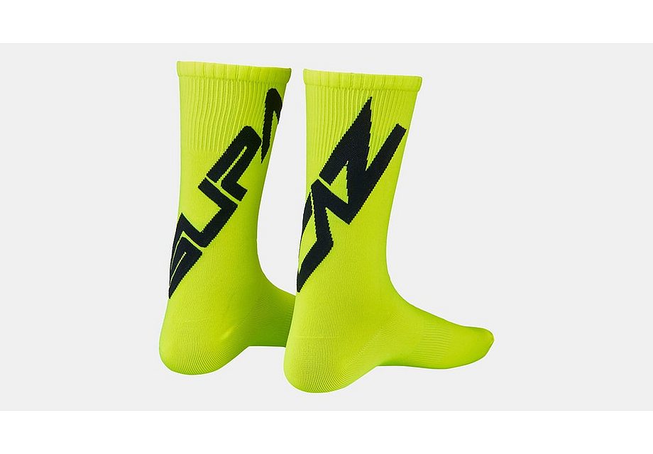Specialized tagged sock black/neon yellow s Socks Specialized   