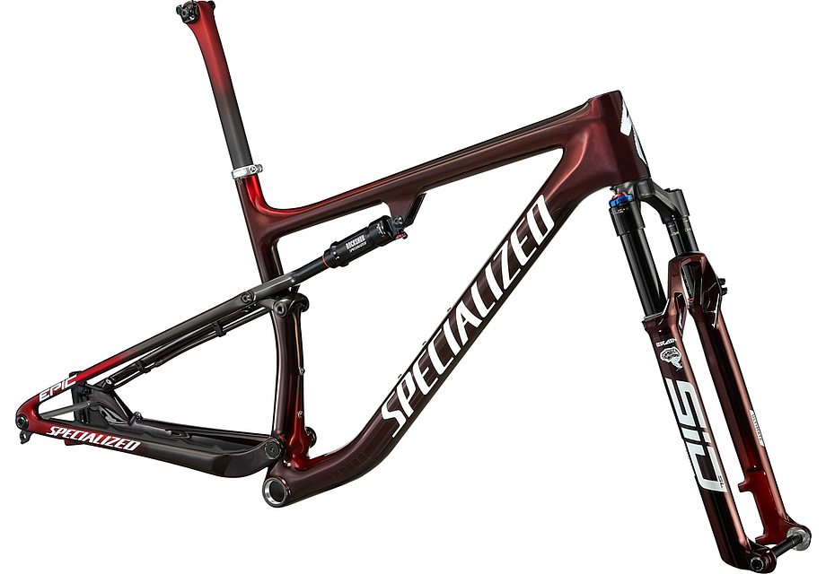 Specialized epic S-Works frmset speed of light gloss satin red tint chameleon/white s Framesets Specialized   