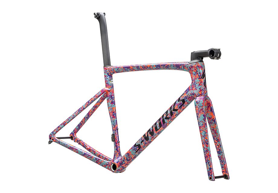 Specialized tarmac sl7 S-Works frmset gloss marbled lagoon blue-purple haze - orichid-blaze/violet purple topcoat/midnight shadow 54 Framesets Specialized   