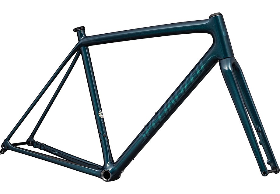 Specialized crux 10r frmset gloss metallic deep lake/ green pearl 49 Framesets Specialized   