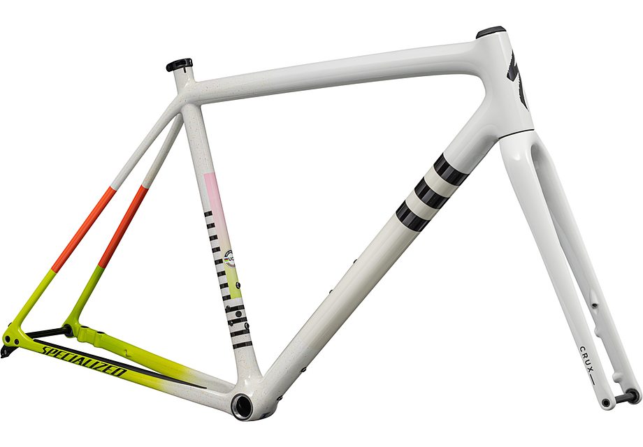 Specialized crux 10r frmset gloss dune/white birch/cactus bloom speckle 49 Framesets Specialized   