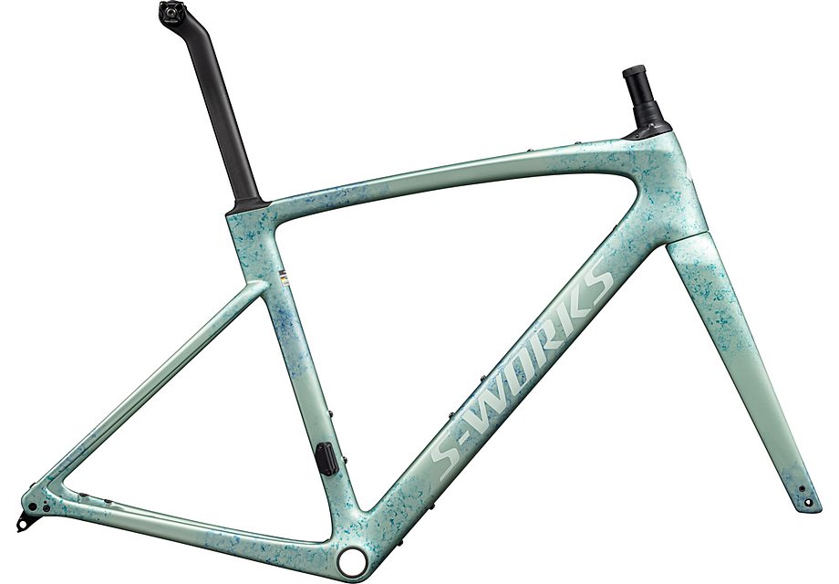 Specialized roubaix S-Works frmset metallic white sage/ink/white sage  61 Framesets Specialized   
