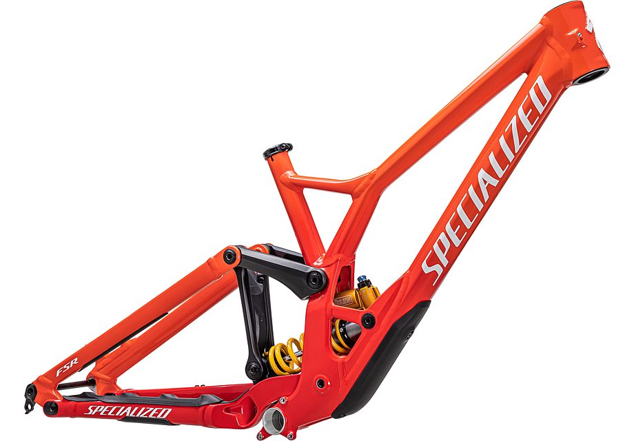 Specialized demo race frm frame gloss fiery red / vivid red fade / white s2 Framesets Specialized   