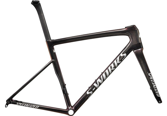 Specialized tarmac sl8 S-Works frmset gloss carbon / viavi maganta gold / chaos red pearl / white 49 Framesets Specialized   