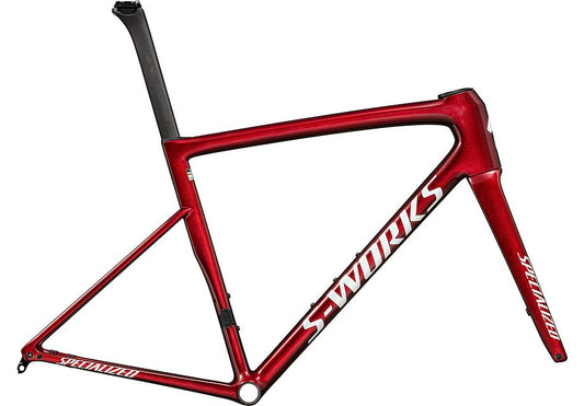 Specialized tarmac sl8 S-Works frmset gloss red sky / metallic white silver 44 Framesets Specialized   