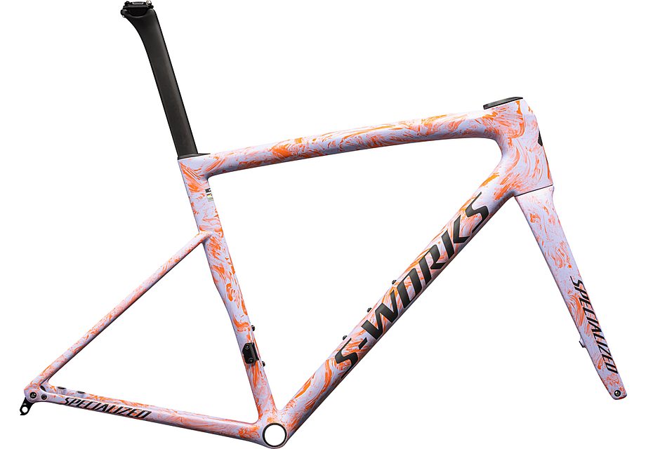 Specialized tarmac sl8 S-Works frmset satin powder indigo / amber glow strata / obsidian 44 Framesets Specialized   