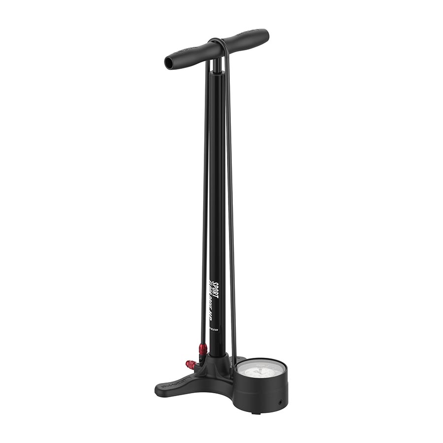 Lezyne Sport Floor Drive Floor Pump - 3.5" Gauge - ABS Pro Head 220psi Flat BLK Floor Pumps Lezyne   