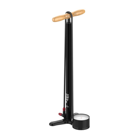 Lezyne Steel HV Floor Drive Pump - Flat Black Floor Pumps Lezyne   