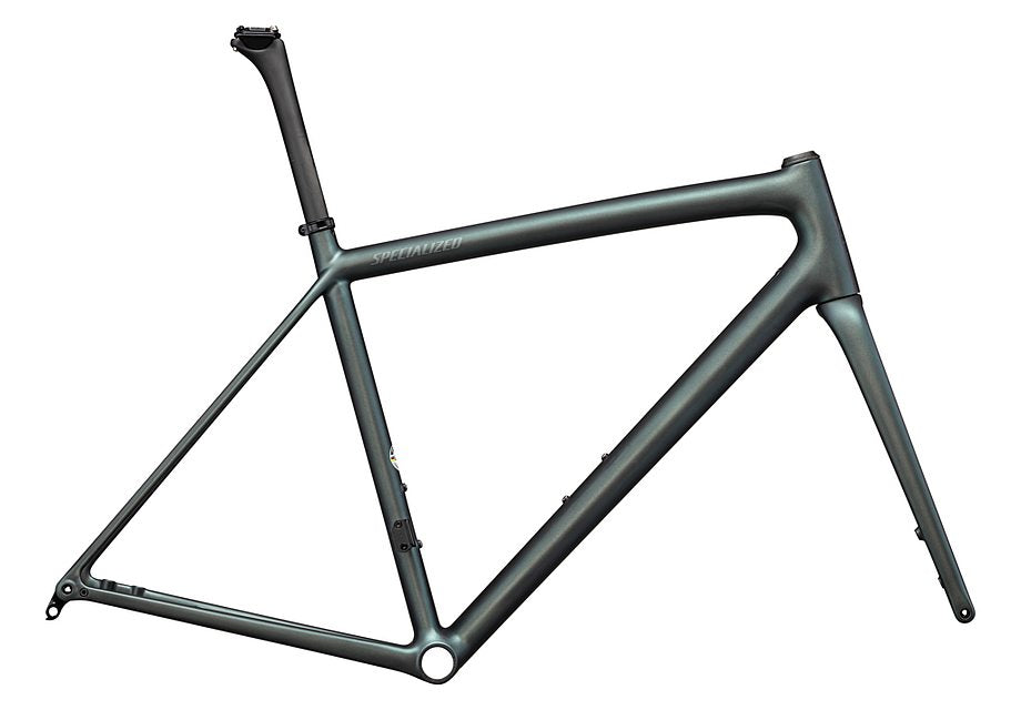Specialized aethos frmset satin carbon + 50% silver blue viavi /  10% fog tint 49 Framesets Specialized   
