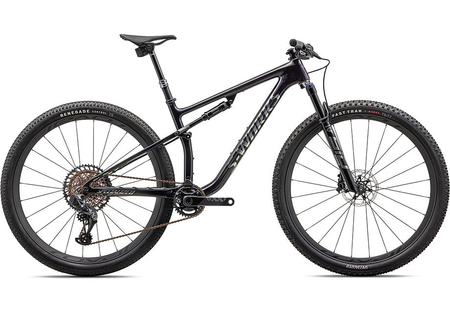 2023 Specialized epic S-Works bike gloss purple tint fades over carbon / chrome s Bicycle Specialized   