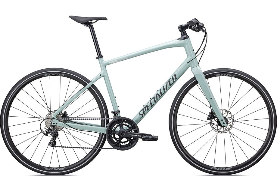 2024 Specialized sirrus 4.0 bike gloss white sage / white / black reflective xs Bicycle Specialized   