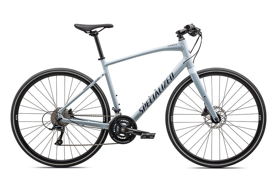 2023 Specialized sirrus 3.0 bike gloss morning mist / satin deep marine reflective m Bicycle Specialized   