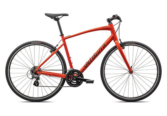 2023 Specialized sirrus 1.0 bike gloss fiery red / satin black reflective xxs Bicycle Specialized   