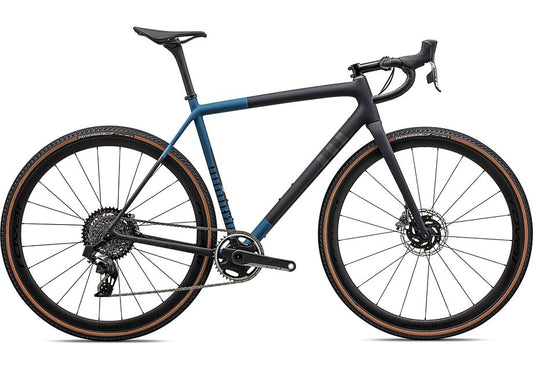 2023 Specialized crux S-Works bike satin metallic dark navy/mystic blue/midnight shadow metallic speckle 61 Bicycle Specialized   