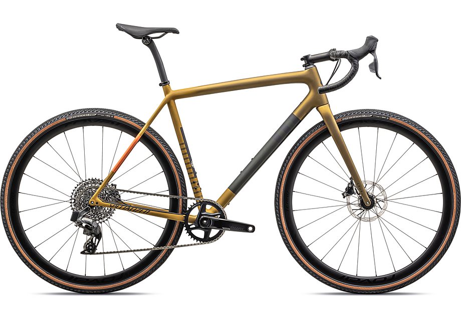 2024 Specialized crux expert bike satin harvest gold metallic/oak green 52 Bicycle Specialized   