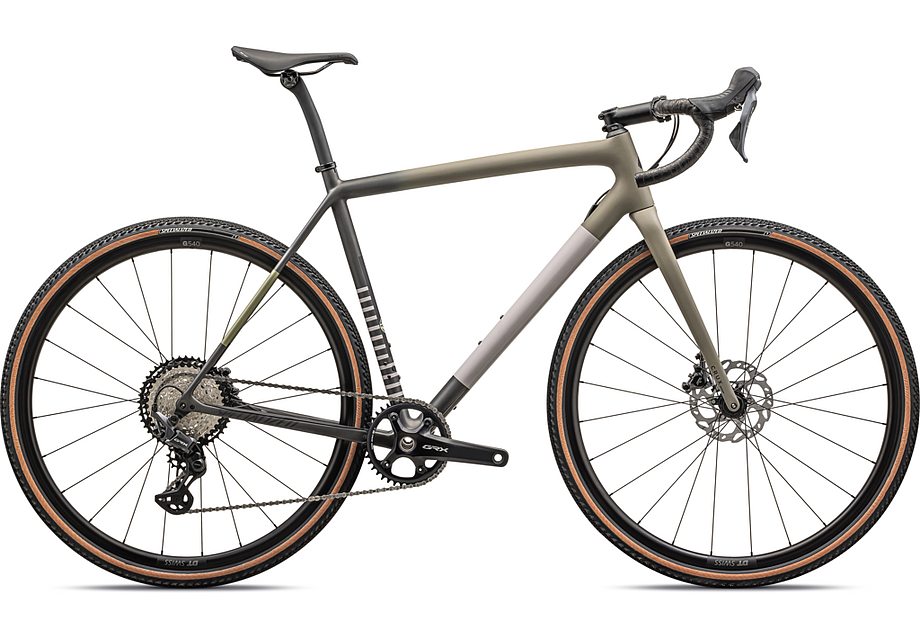 2024 Specialized crux comp bike satin taupe/smoke/midnight shadow/metallic spruce/clay 54 Bicycle Specialized   