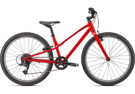 2024 Specialized jett 24 bike gloss flo red / black 24 Bicycle Specialized   
