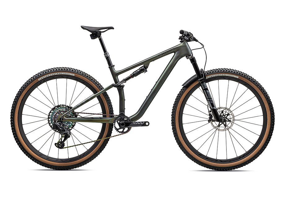 2022 Specialized epic evo S-Works ltd bike satin chameleon silver green /white pearl tint/gloss black chrome l Bicycle Specialized   