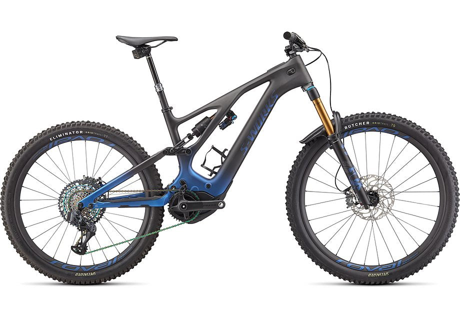 2022 Specialized levo S-Works carbon bike blue ghost gravity fade / black / light silver s3 Bicycle Specialized   