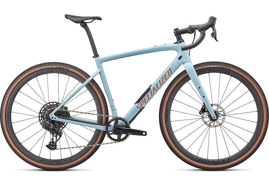 2024 Specialized diverge expert carbon bike gloss arctic blue/sand speckle/terra cotta 56 Bicycle Specialized   