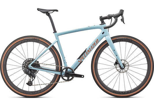 2024 Specialized diverge expert carbon bike gloss arctic blue/sand speckle/terra cotta 54 Bicycle Specialized   