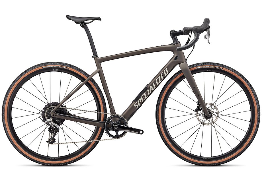 2022 Specialized diverge comp carbon bike satin gunmetal/white/chrome/clean 58 Bicycle Specialized   