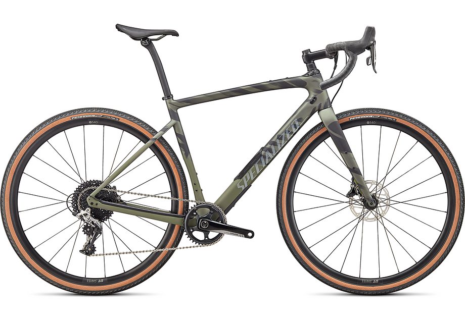 2022 Specialized diverge comp carbon bike satin olive/oak/chrome/wild 58 Bicycle Specialized   