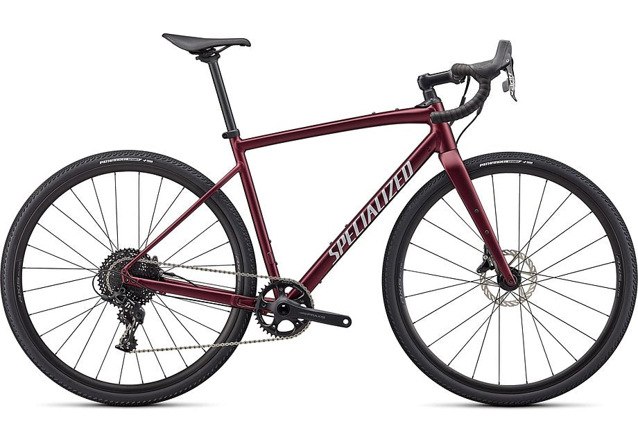 2022 Specialized diverge e5 comp bike satin maroon/light silver/chrome/clean 58 Bicycle Specialized   
