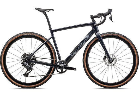 2024 Specialized diverge expert carbon bike gloss dark navy granite over carbon/pearl 56 Bicycle Specialized   