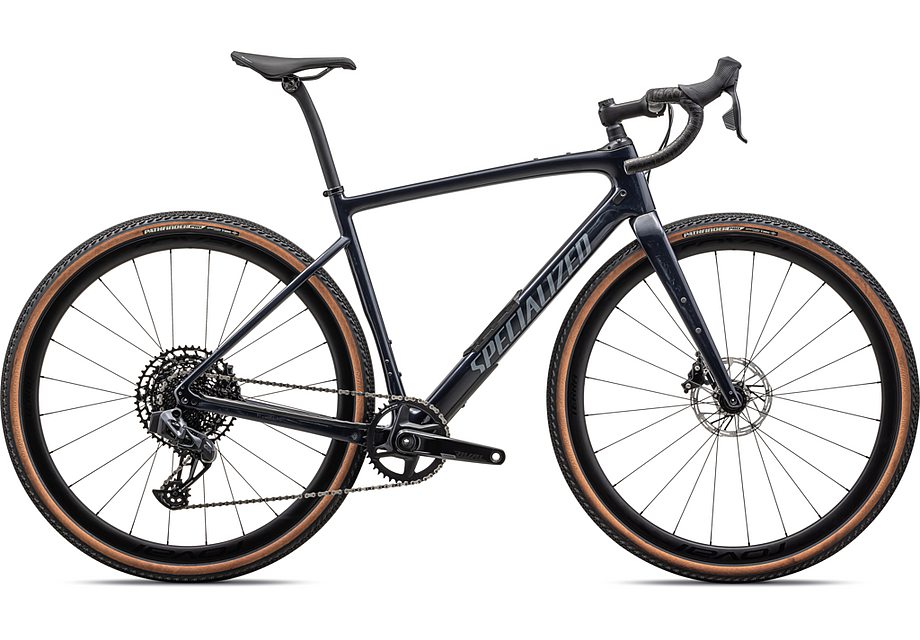 2024 Specialized diverge expert carbon bike gloss dark navy granite over carbon/pearl 64 Bicycle Specialized   
