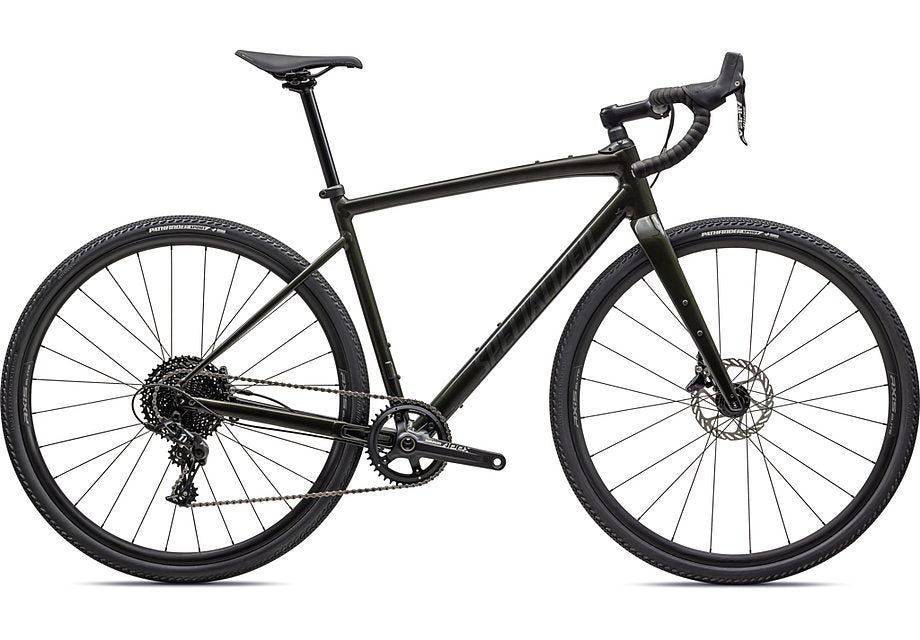 specialized diverge e5 gravel bike 2023 Specialized diverge e5 comp bike gloss dark moss green/pearl 54