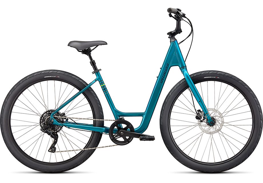 2023 Specialized roll 3.0 low entry bike gloss teal tint / hyper green / satin black reflective m Bicycle Specialized   