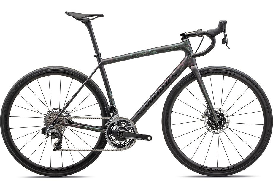 2023 Specialized aethos S-Works etap bike gloss obsidian/lapis + abalone organic color run/obsidian 61 Bicycle Specialized   