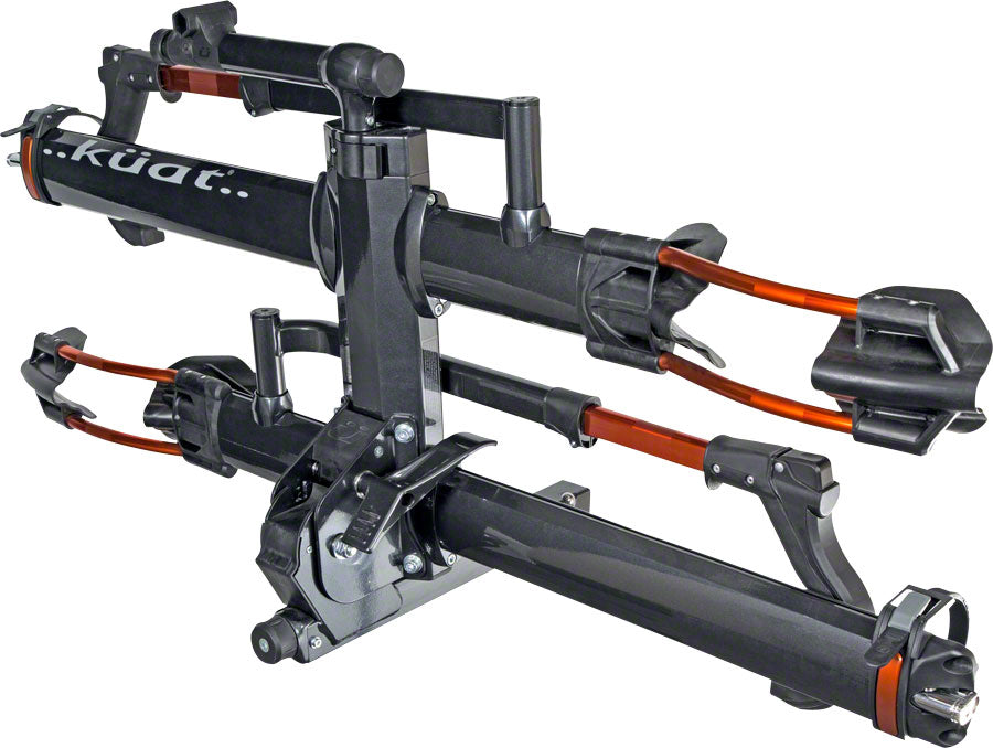 Kuat NV 2.0 Hitch Bike Rack - 2-Bike 1-1/4" Receiver Metallic Gray/Orange Auto Racks Kuat   