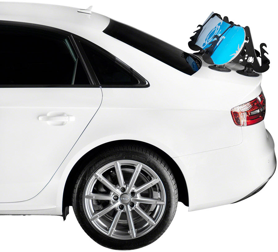 SeaSucker Pallavicini Ski Rack - Holds 2 Pair W/Poles or 2 Snowboards Black Ski Carrier SeaSucker   