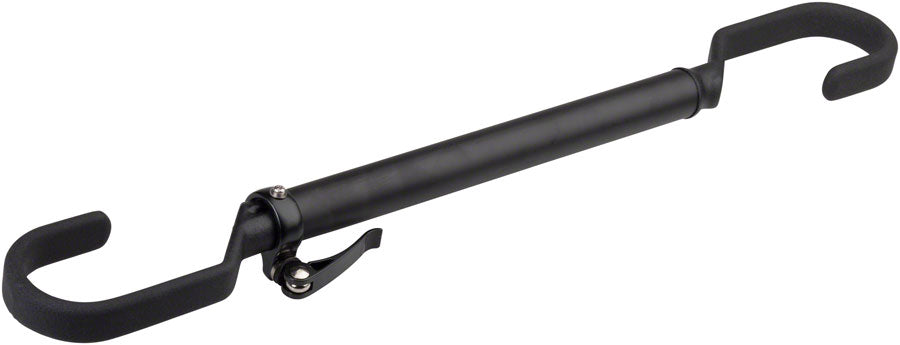 Delta Adjustable Crossbar Top Tube Frame Adapter: Black Rack Accessories Delta   
