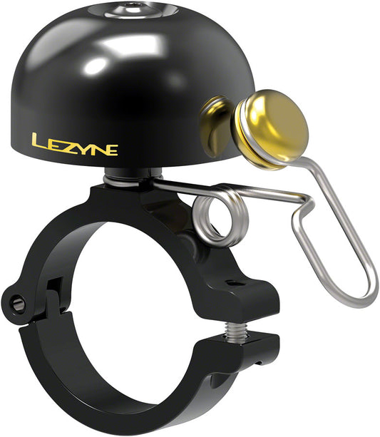 Lezyne Classic Brass Bell - Hard Mount Black Bells and Horns Lezyne   