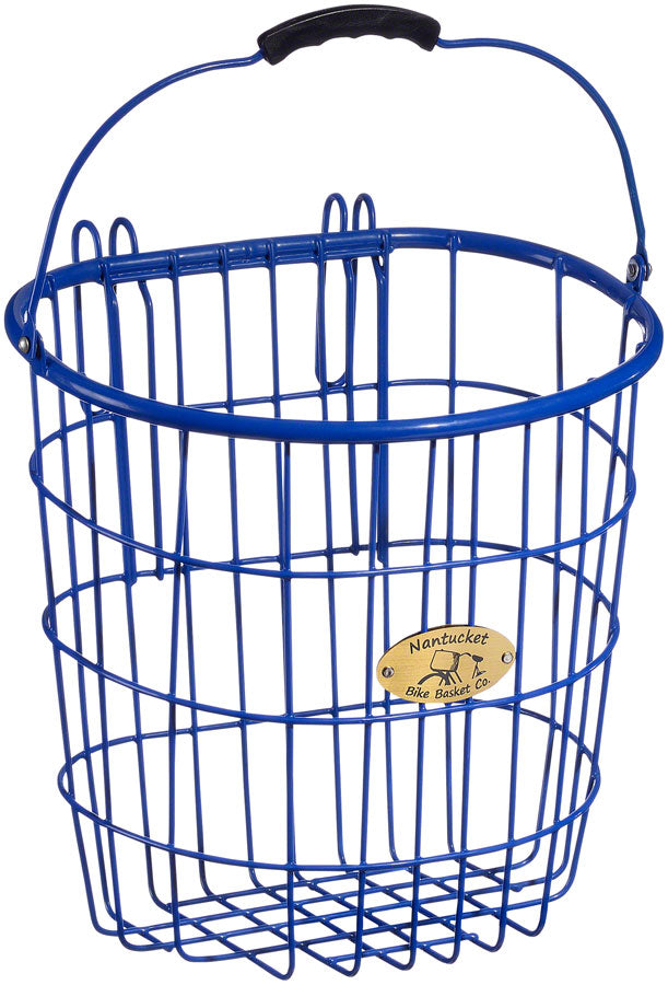 Nantucket Surfside Rear Wire D Pannier Basket - Blue Baskets and Accessories Nantucket   