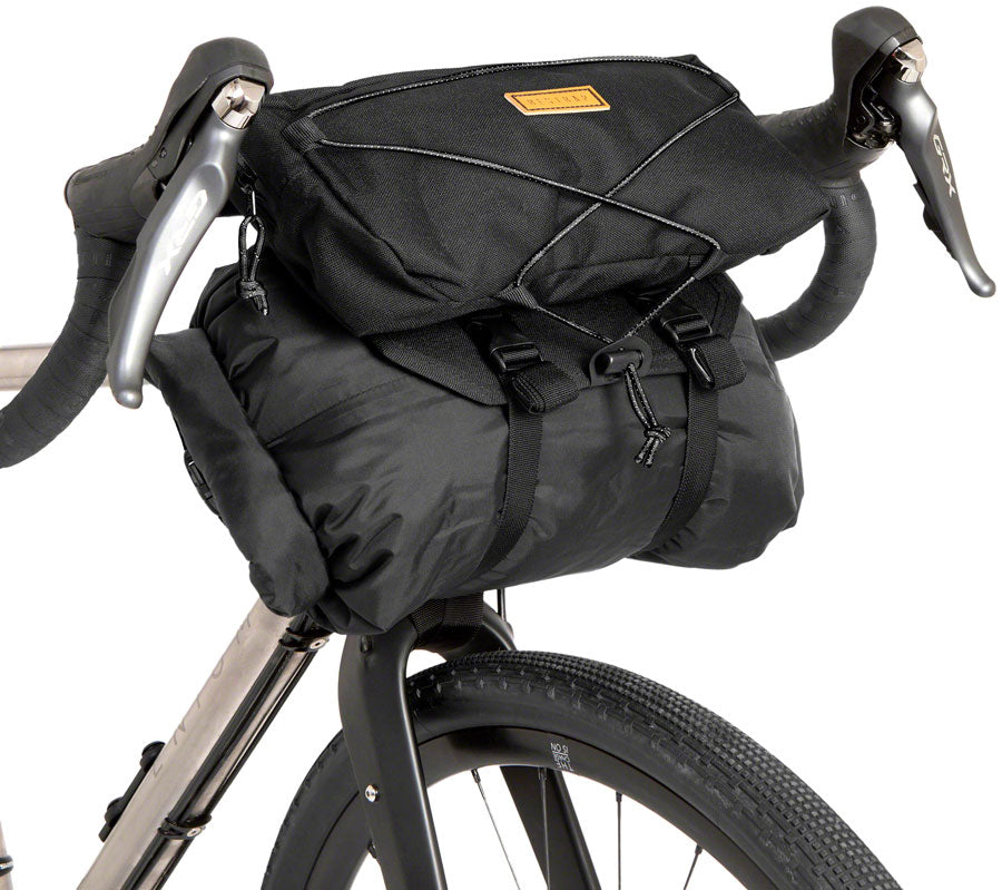 Restrap Bar Bag Handlebar Bag - Large Black/Black Handlebar Bags Restrap   