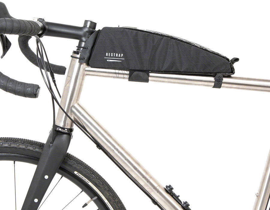 Restrap Race Top Tube Bag - Short 1.5L  Black Top Tube/ Stem Bag Restrap   