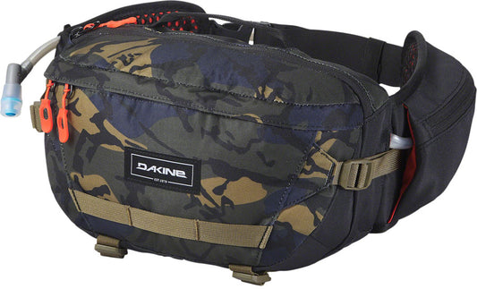 Dakine Hot Laps Waist Hydration Pack - 5L 2L/70oz Reservoir Cascade Camo Lumbar & Hip Packs Dakine   