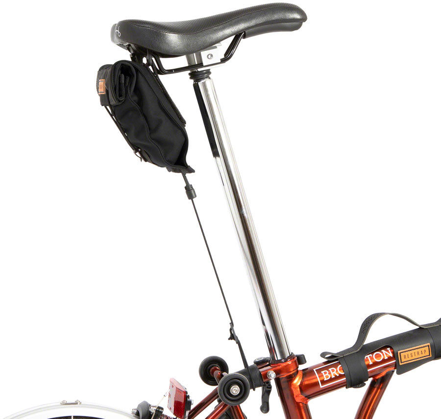 Restrap City Saddle Bag  - Small 1.2L Black Seat Bag Restrap   