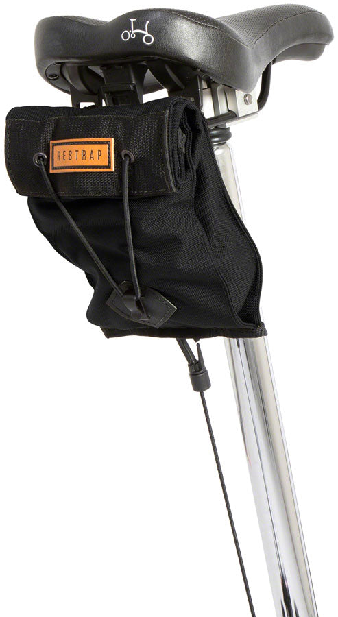 Restrap City Saddle Bag  - Small 1.2L Black Seat Bag Restrap   