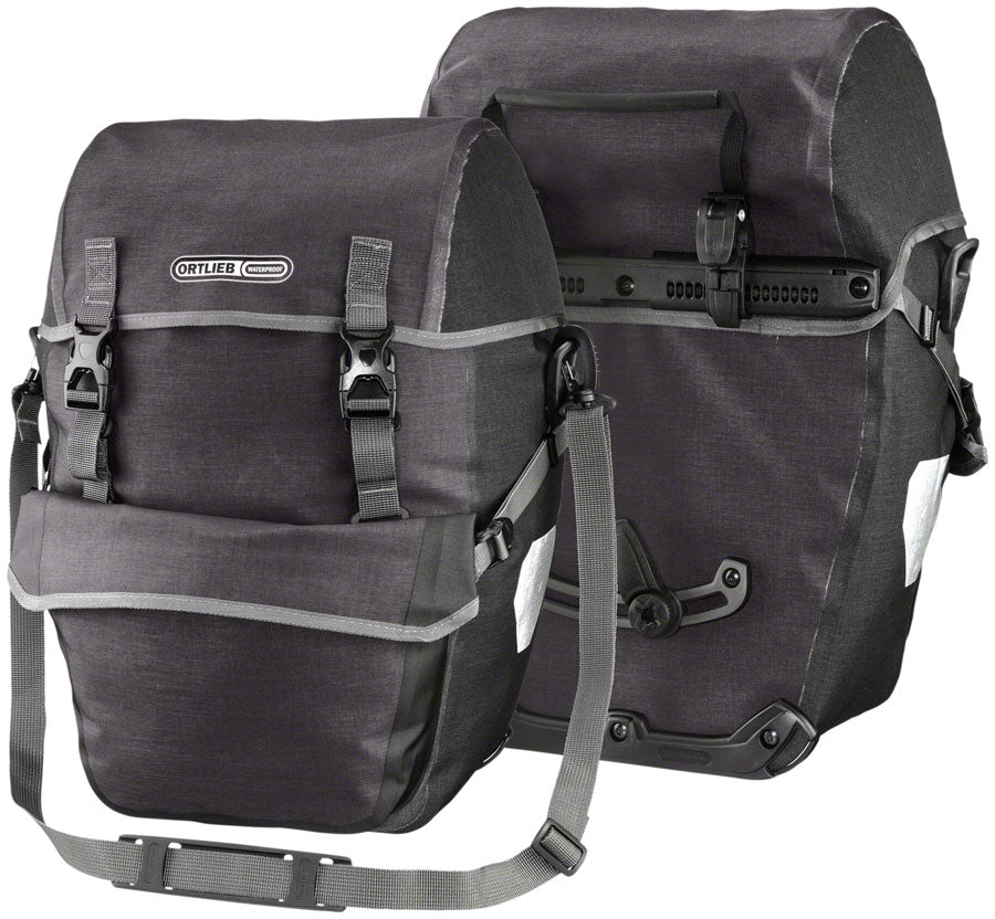 Ortlieb Bike-Packer Plus Panniers - 42L Pair Granite/Black Panniers Ortlieb   