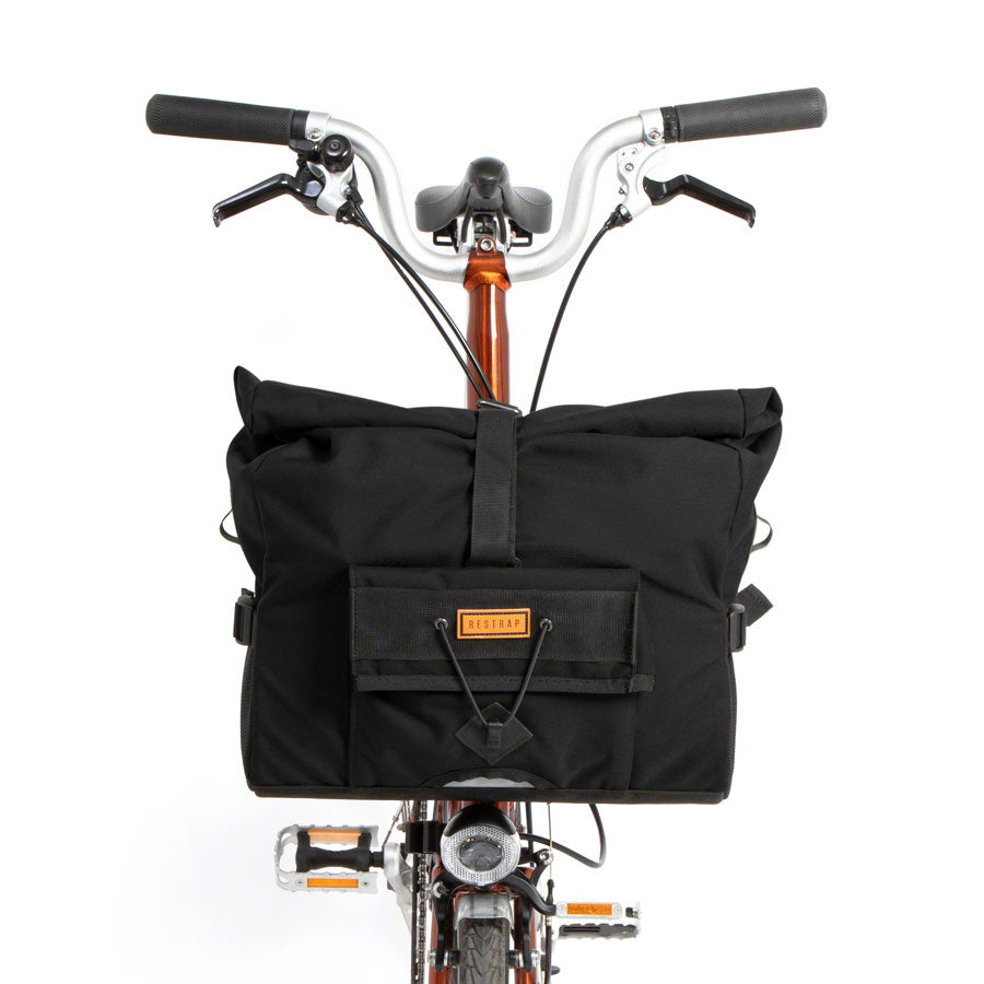 Restrap City Loader Handlebar Bag - Fits Brompton Mount 20L Black Handlebar Bags Restrap   