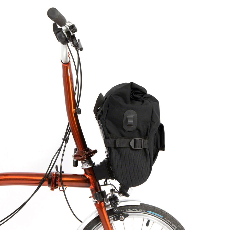 Restrap City Loader Handlebar Bag - Fits Brompton Mount 20L Black Handlebar Bags Restrap   