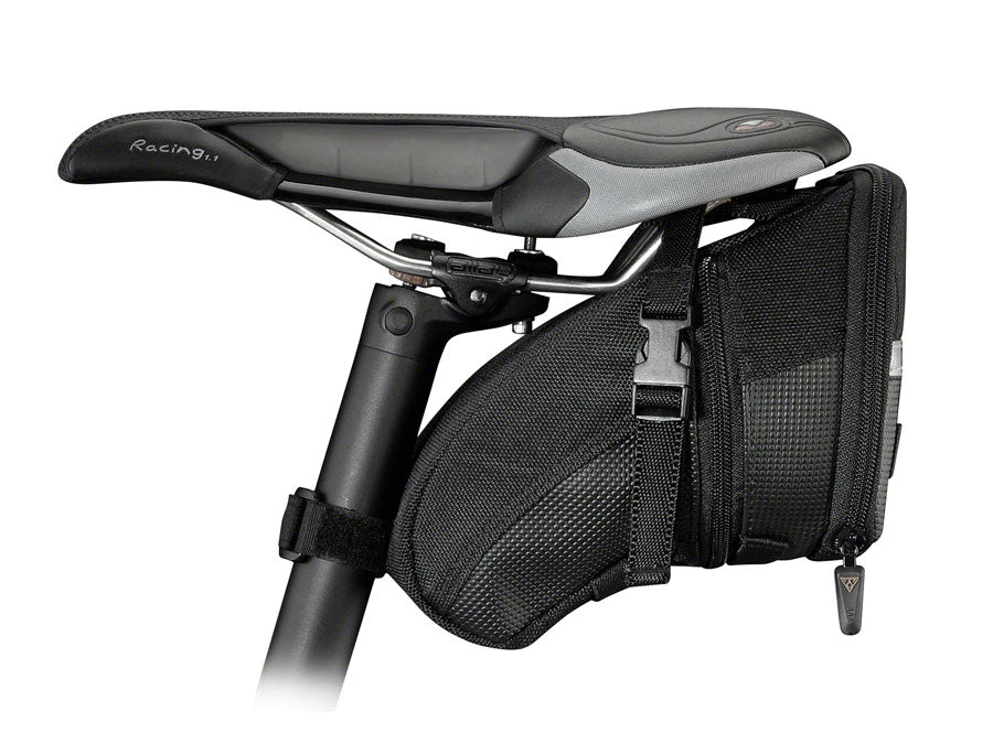 Topeak Aero Wedge Seat Bag - Strap-on Large Black Seat Bag Topeak   