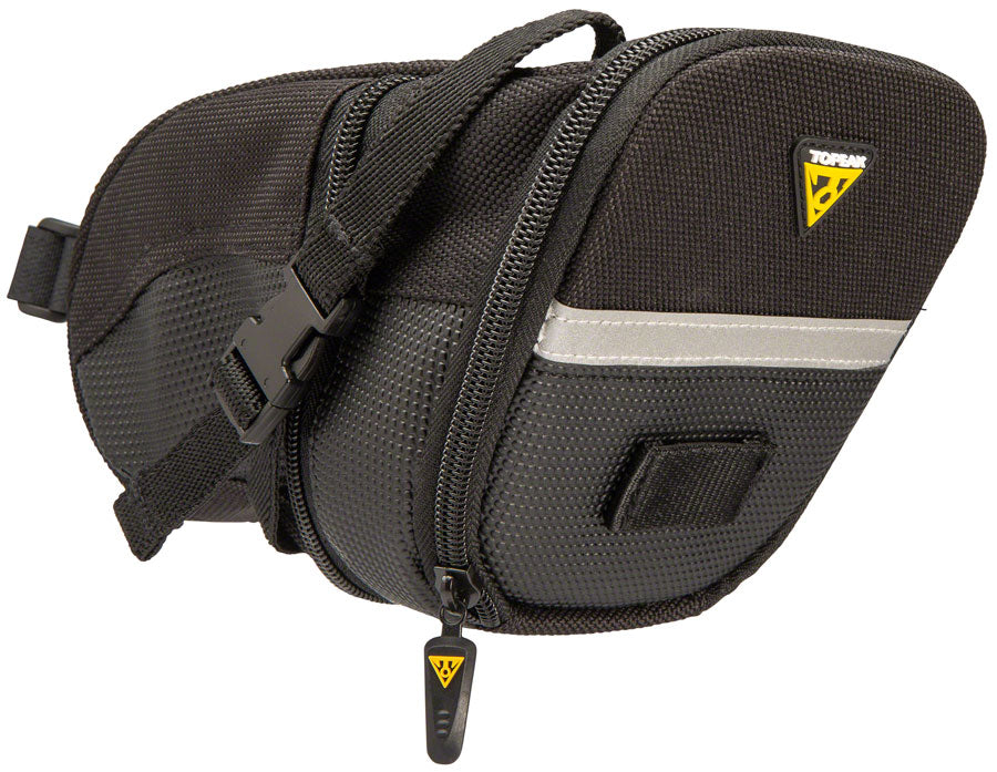 Topeak Aero Wedge Seat Bag - Strap-on Large Black Seat Bag Topeak   